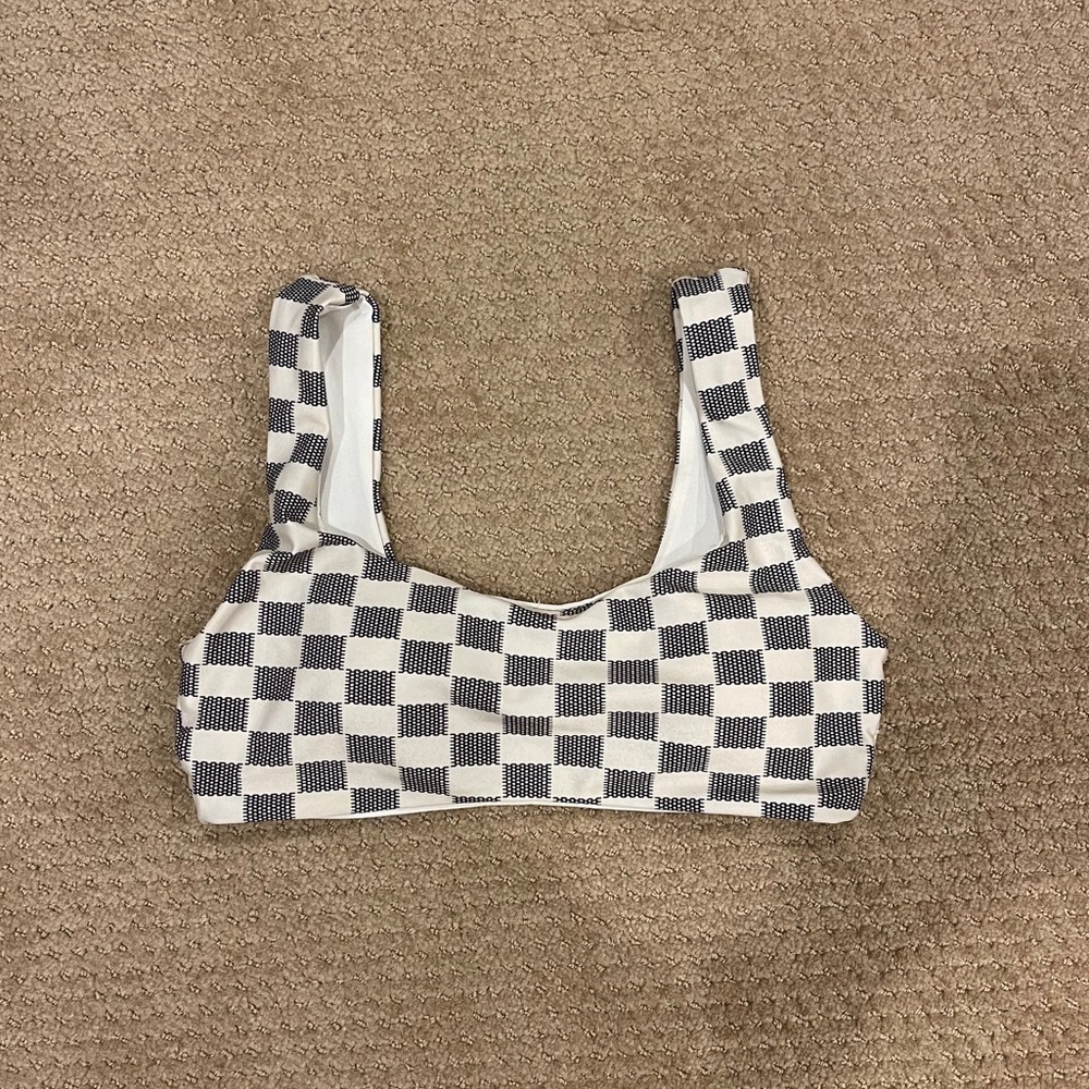 SHEIN Black & Off-White Bikini top